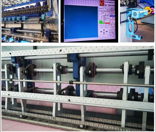 Steppende Maschine der multi Nadel des Computers der hohen Qualität mit Schneidvorrichtung